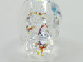 1 Pc. 19mm SKULL BEAD WHITE PATINA European Rhinestone