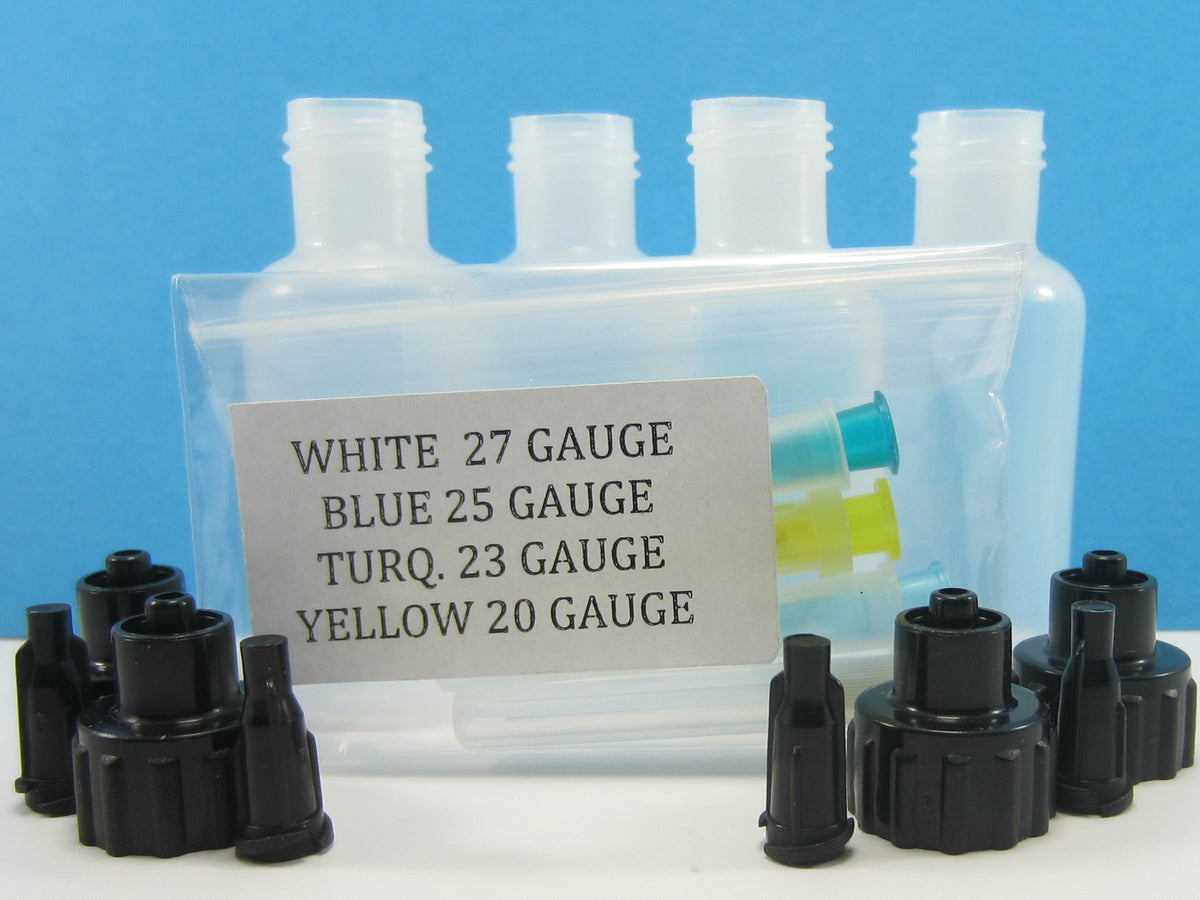 4 Pcs. 1/2oz. GLUE SQUEEZE BOTTLE/ 4-1" NEEDLES