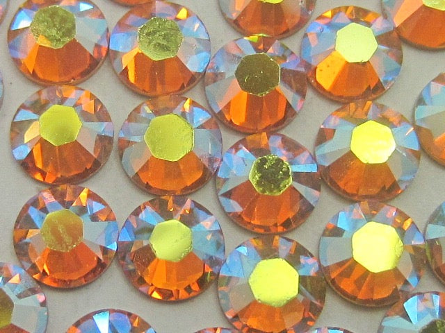 12ss SUNFLOWER AB FLAT BACK European rhinestones 1gr