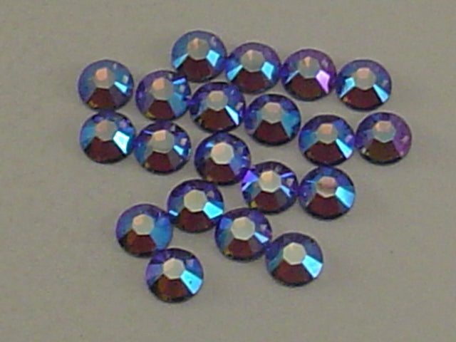 16ss TANZANITE GLACIER BLUE HOTFIX European Rhinestones 1gr.