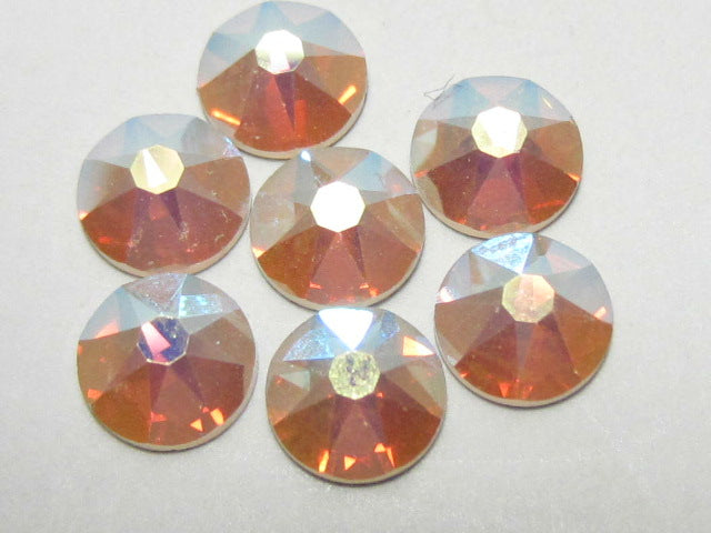 20ss WHITE OPAL AB (viva) FLAT BACK PRECIOSA Rhinestones 72pcs.
