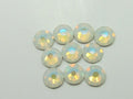 7ss WHITE OPAL GLACIER BLUE FLAT BACK European Rhinestones 1gr