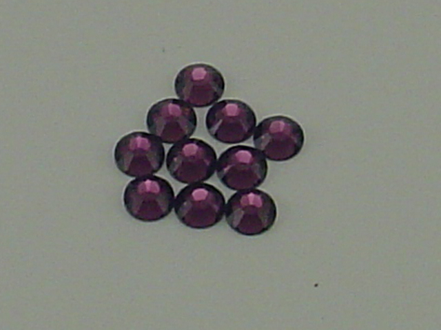 18 pcs. 34ss AMETHYST FLATBACK European Rhinestones